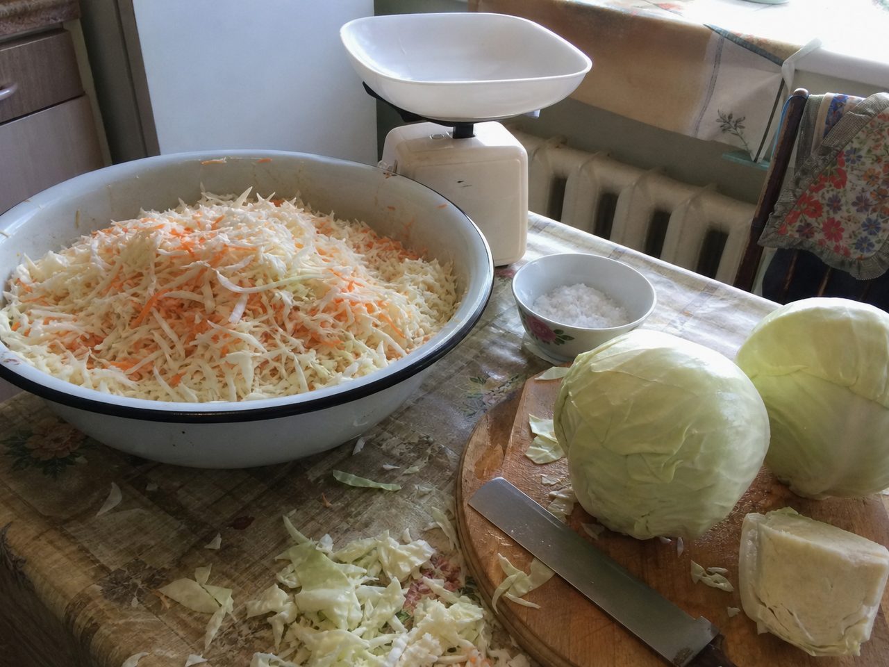 Рецепт квашеной капусты, в котором соль я всё-таки взвешиваю